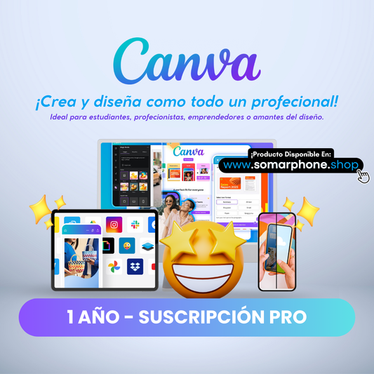 1 Año de suscripción a CANVA PRO