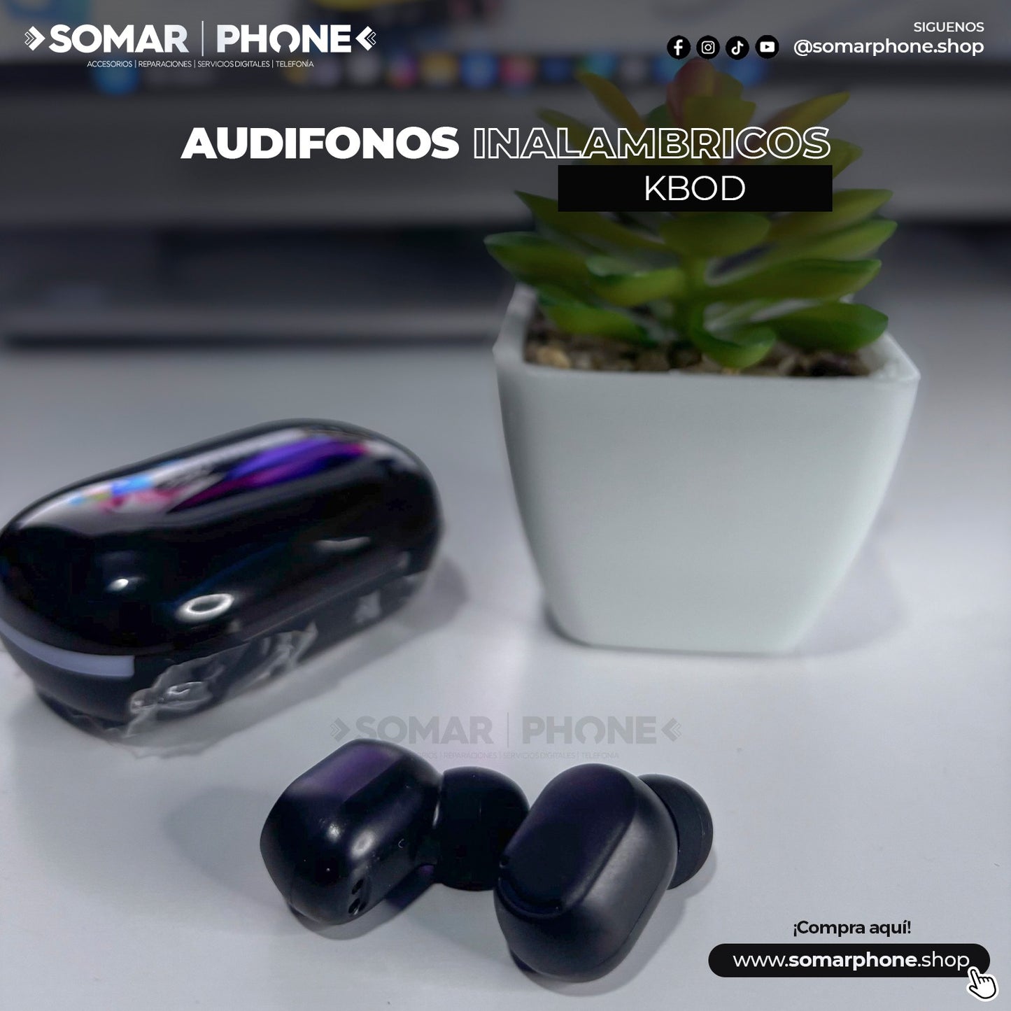 Audífonos Bluetooth KBOD C16 Negro