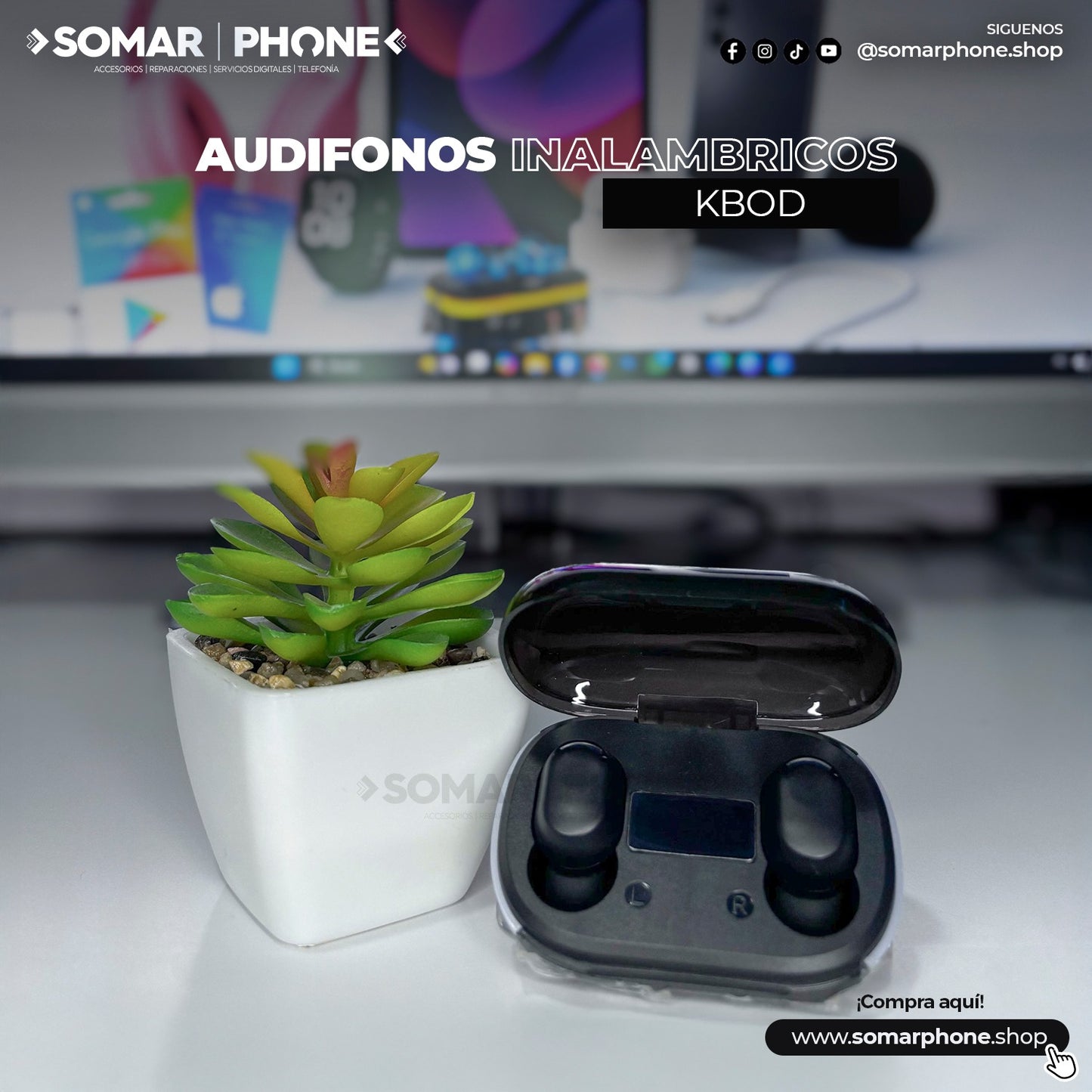 Audífonos Bluetooth KBOD C16 Negro