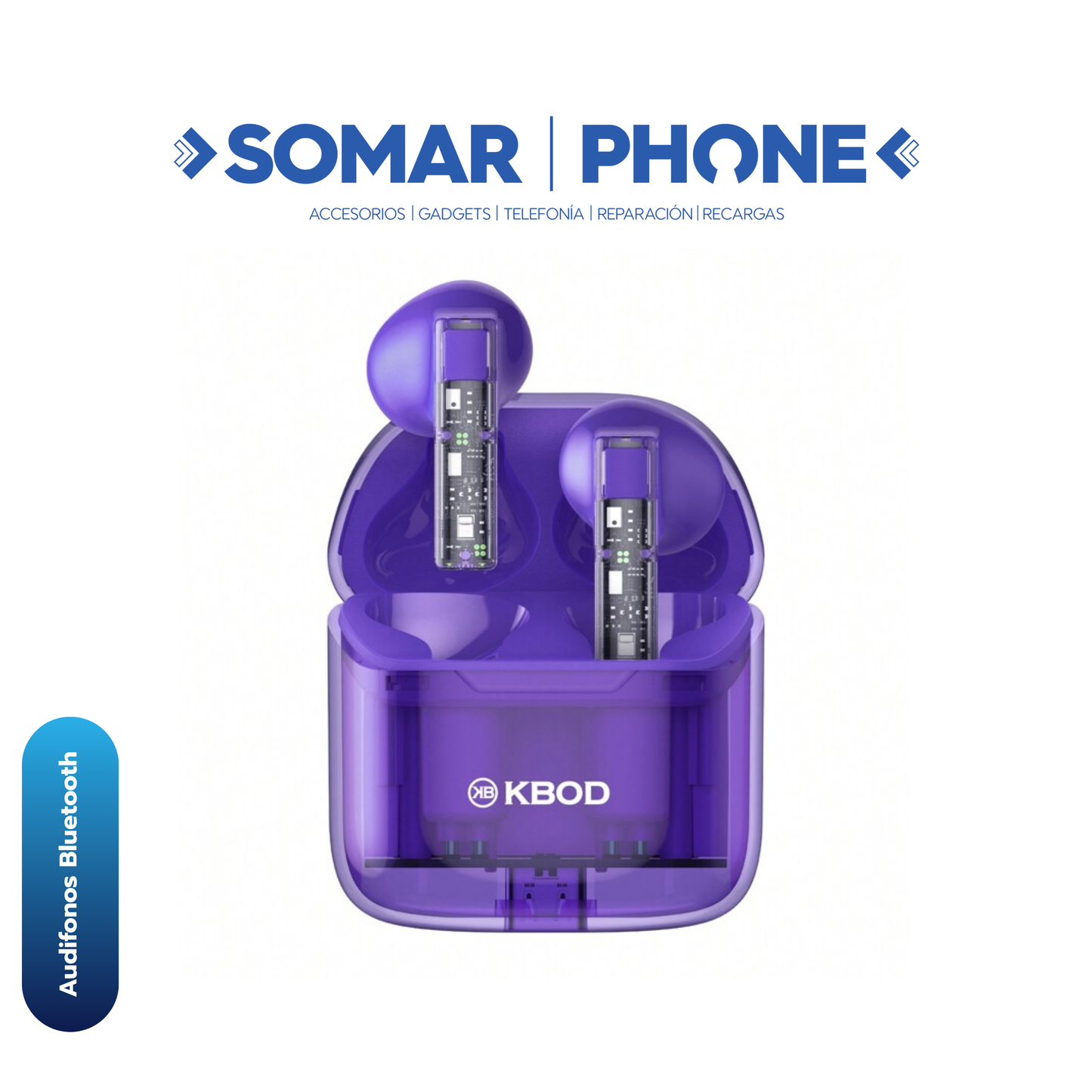 Audífonos Bluetooth KBOD C10 Morado